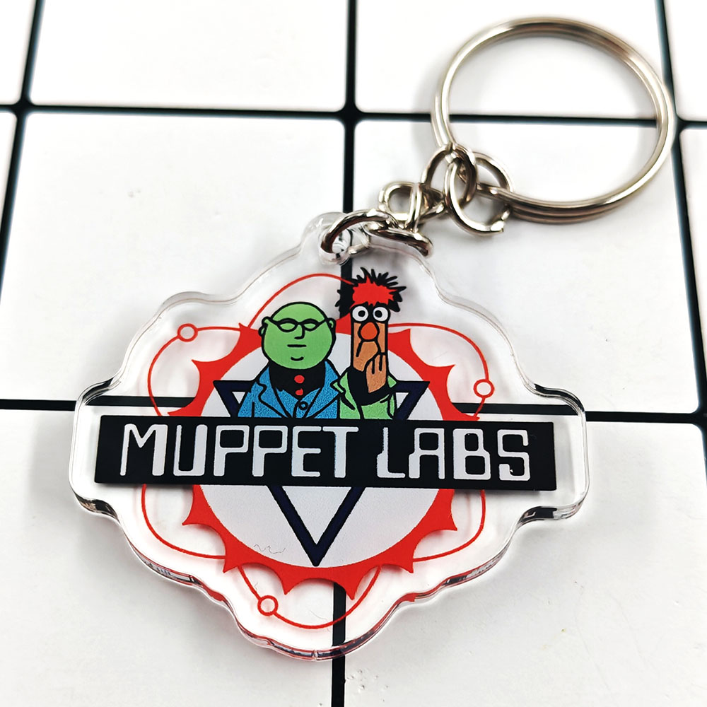 Science Bob - Muppet Labs Gantungan Kunci Plastik Transparan
