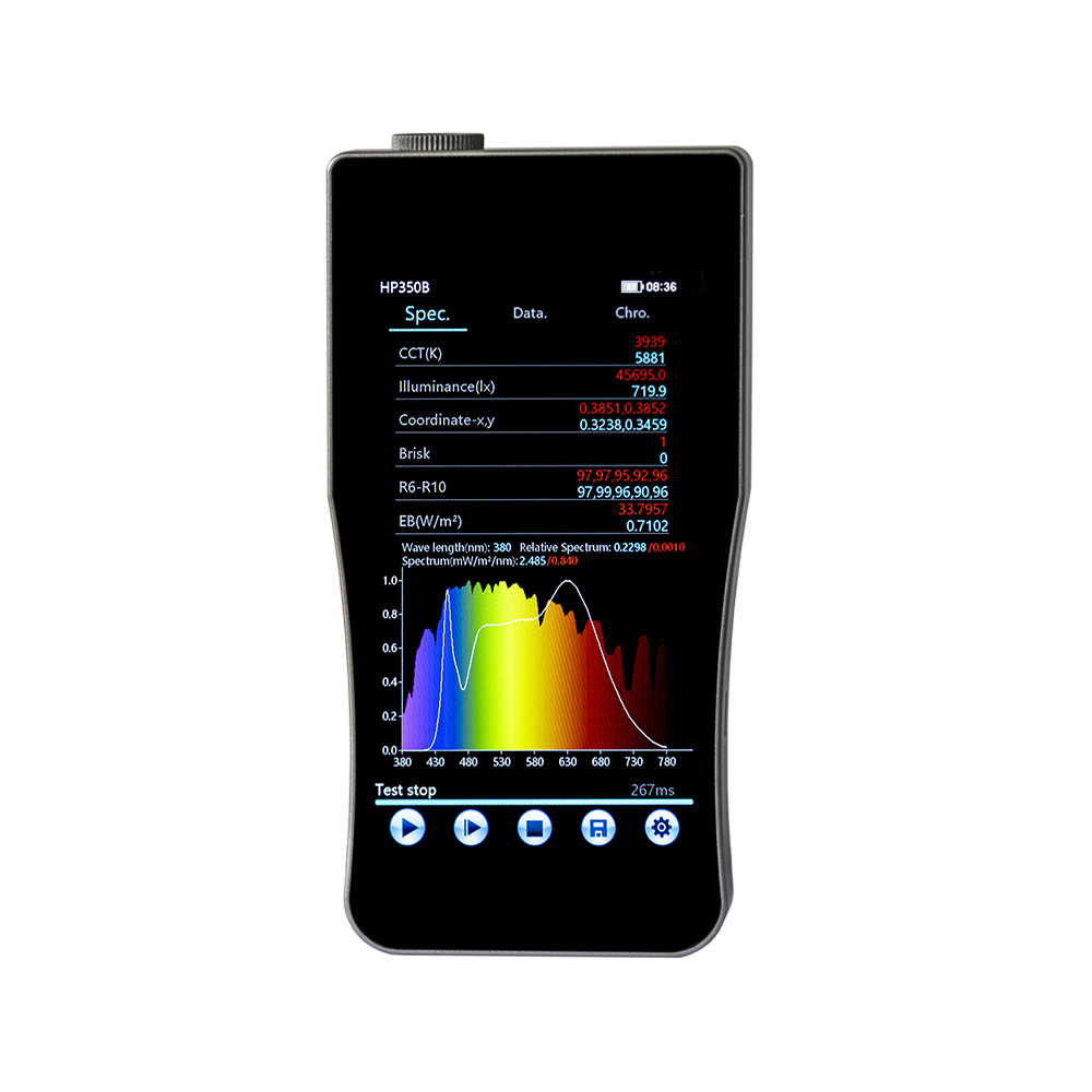 Spectroscope Handheld - Instrumen Spektroskopi Cahaya Biru Genggam HP350B,
