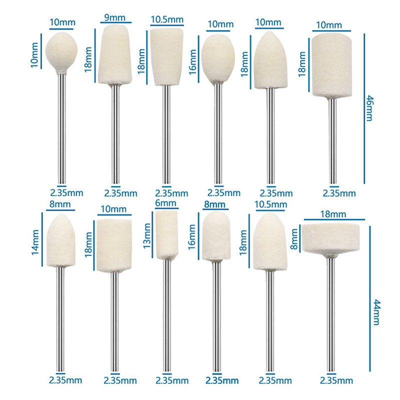 12 Pcs Kepala Poles Wol Baru S - Science Bob ulasan dan harga